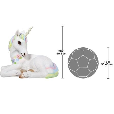 Design Toscano Sparkle the Mystical Magical Resting Unicorn Statue NE170215